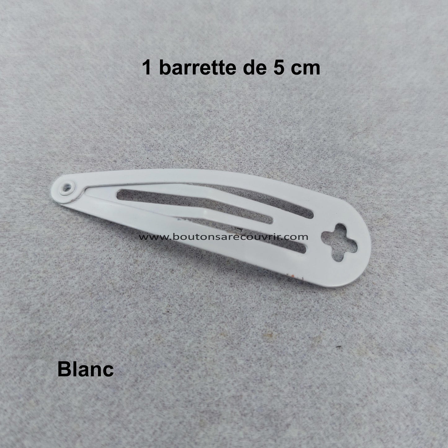 Barrette - bouton à recouvrir 19 ou 23 mm