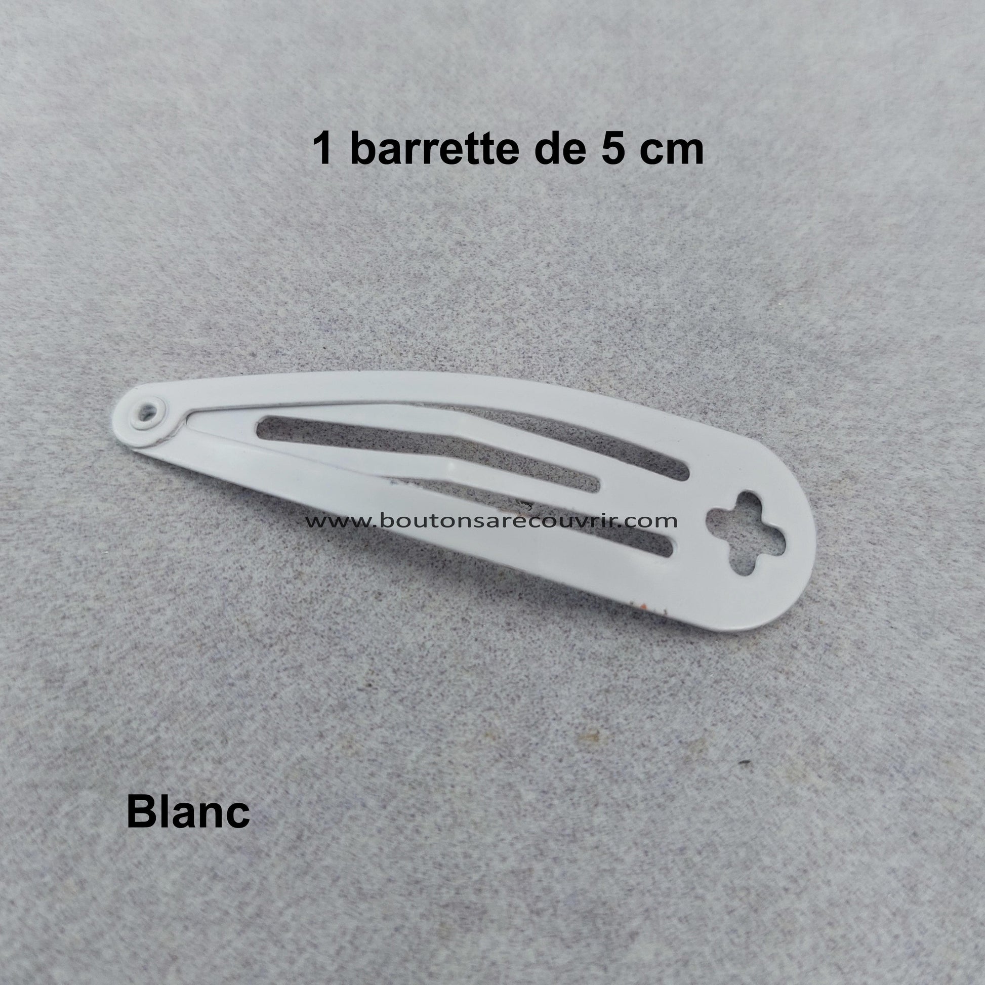 Barrette - bouton à recouvrir  19 ou 23 mm