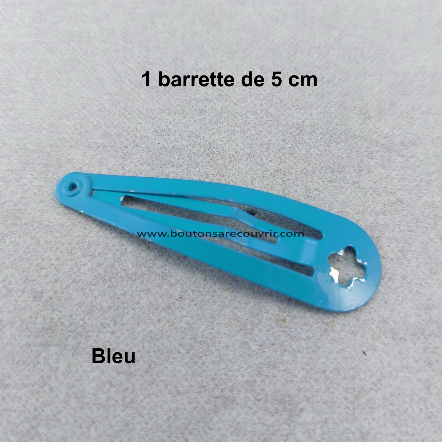 Barrette à cheveux bleu