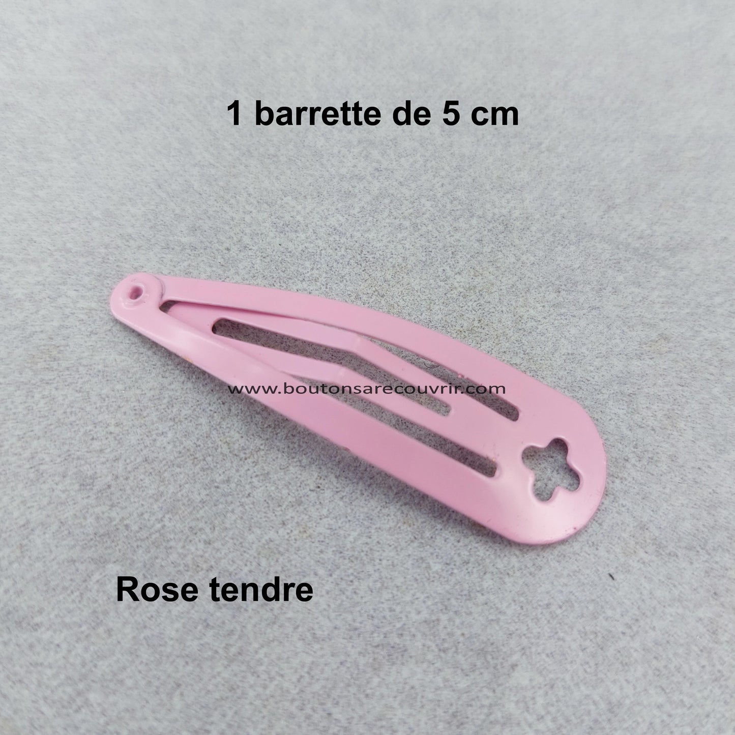 Barrette - bouton à recouvrir 19 ou 23 mm
