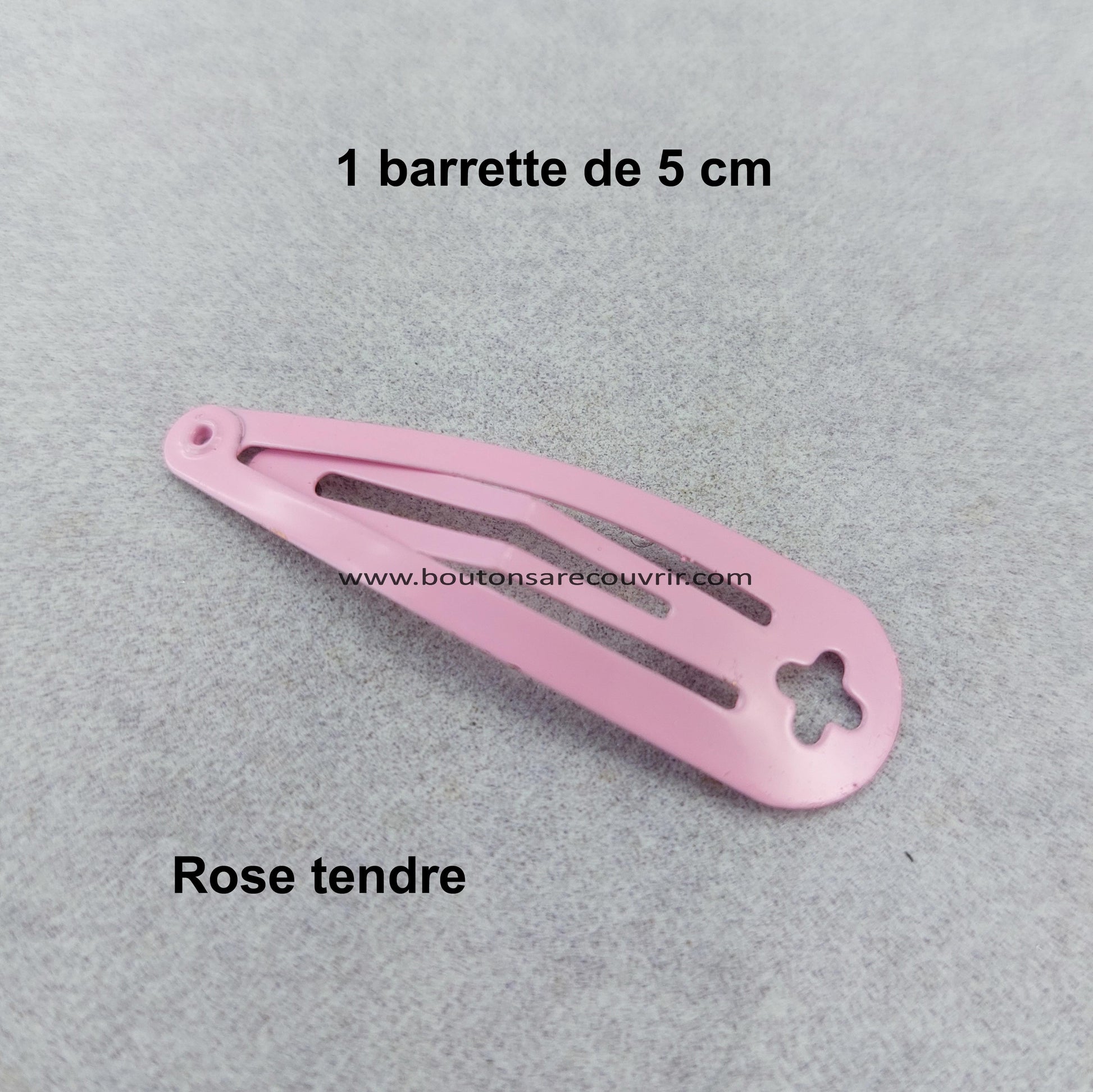 Barrette - bouton à recouvrir 19 ou 23 mm