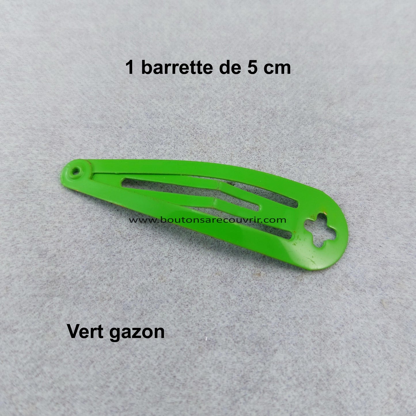 Barrette à cheveux vert