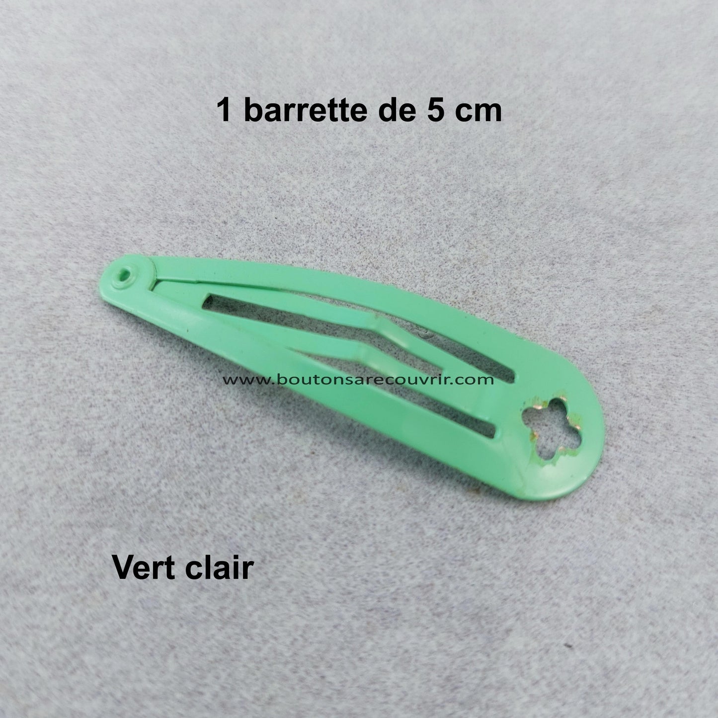 Barrette à cheveux verte