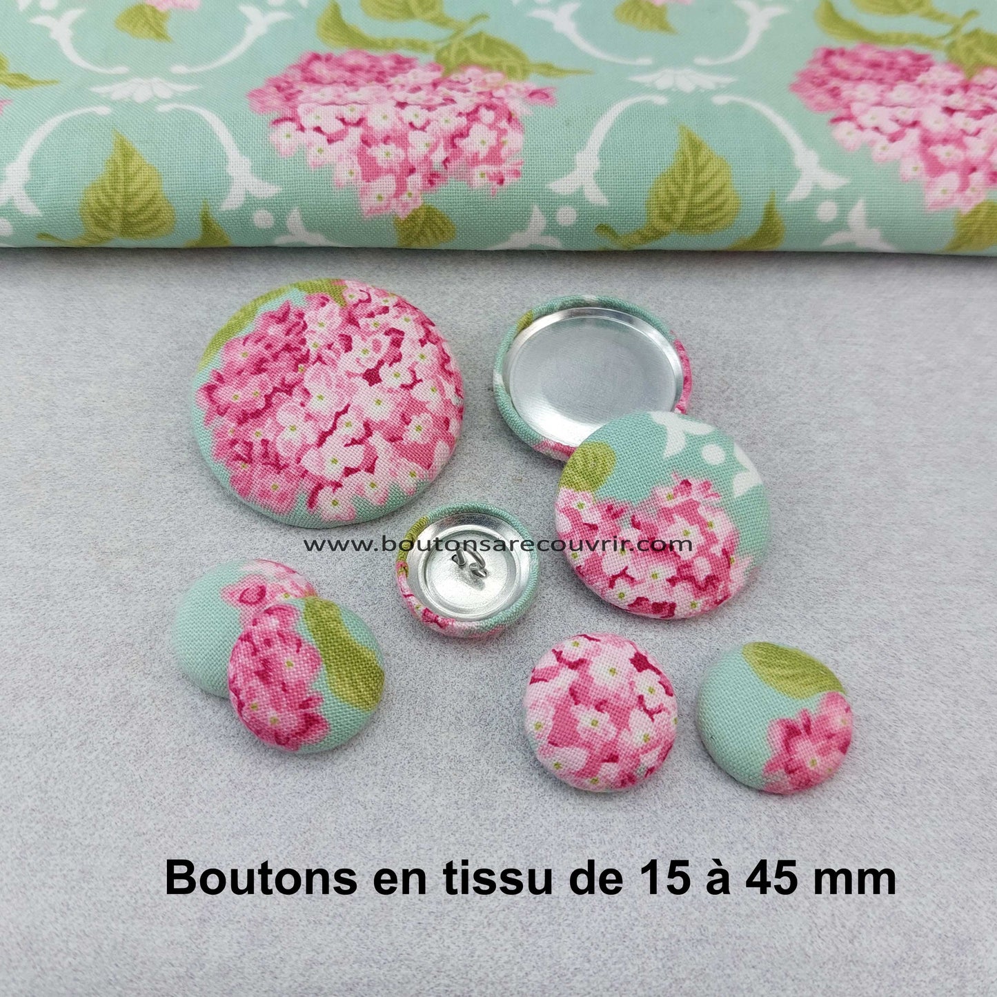 HORTENSIA | Bouton recouvert