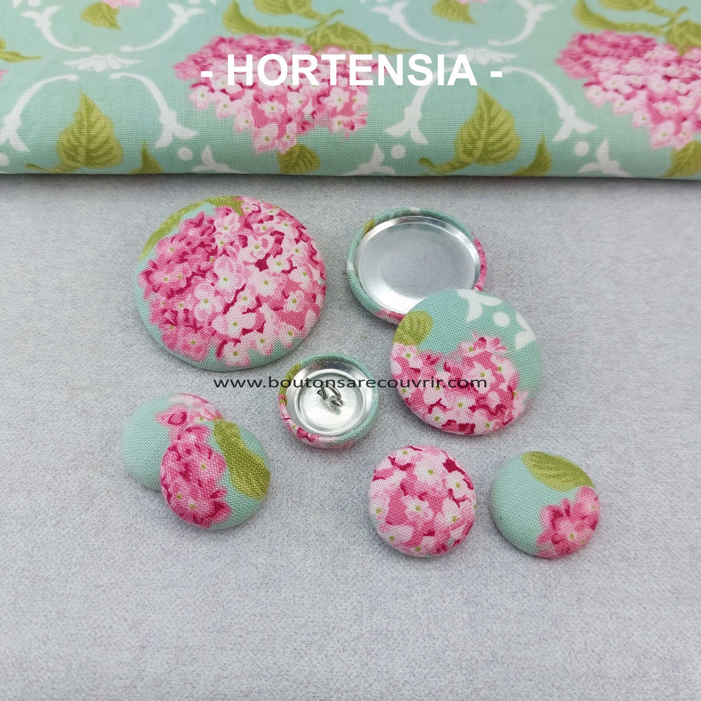 HORTENSIA | Bouton recouvert