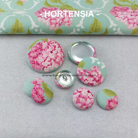 HORTENSIA | Bouton recouvert