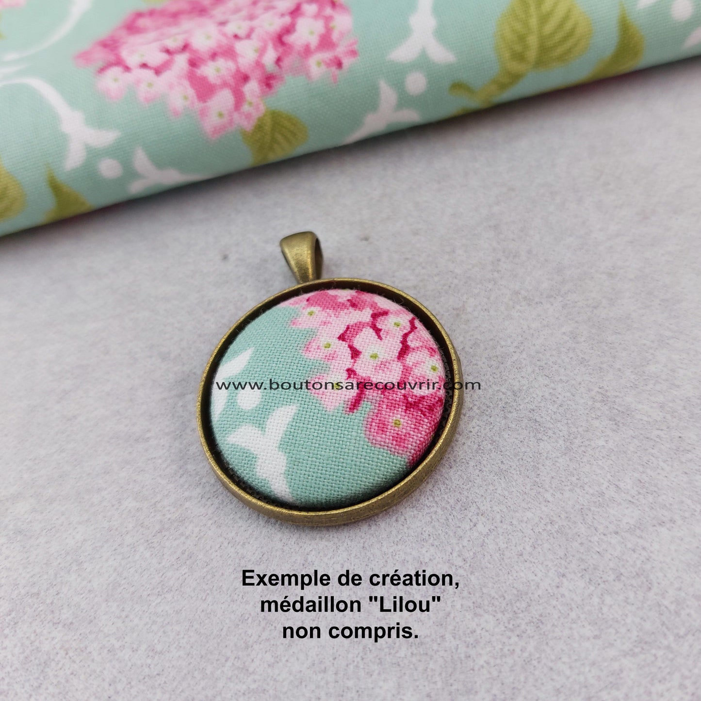 HORTENSIA | Bouton recouvert