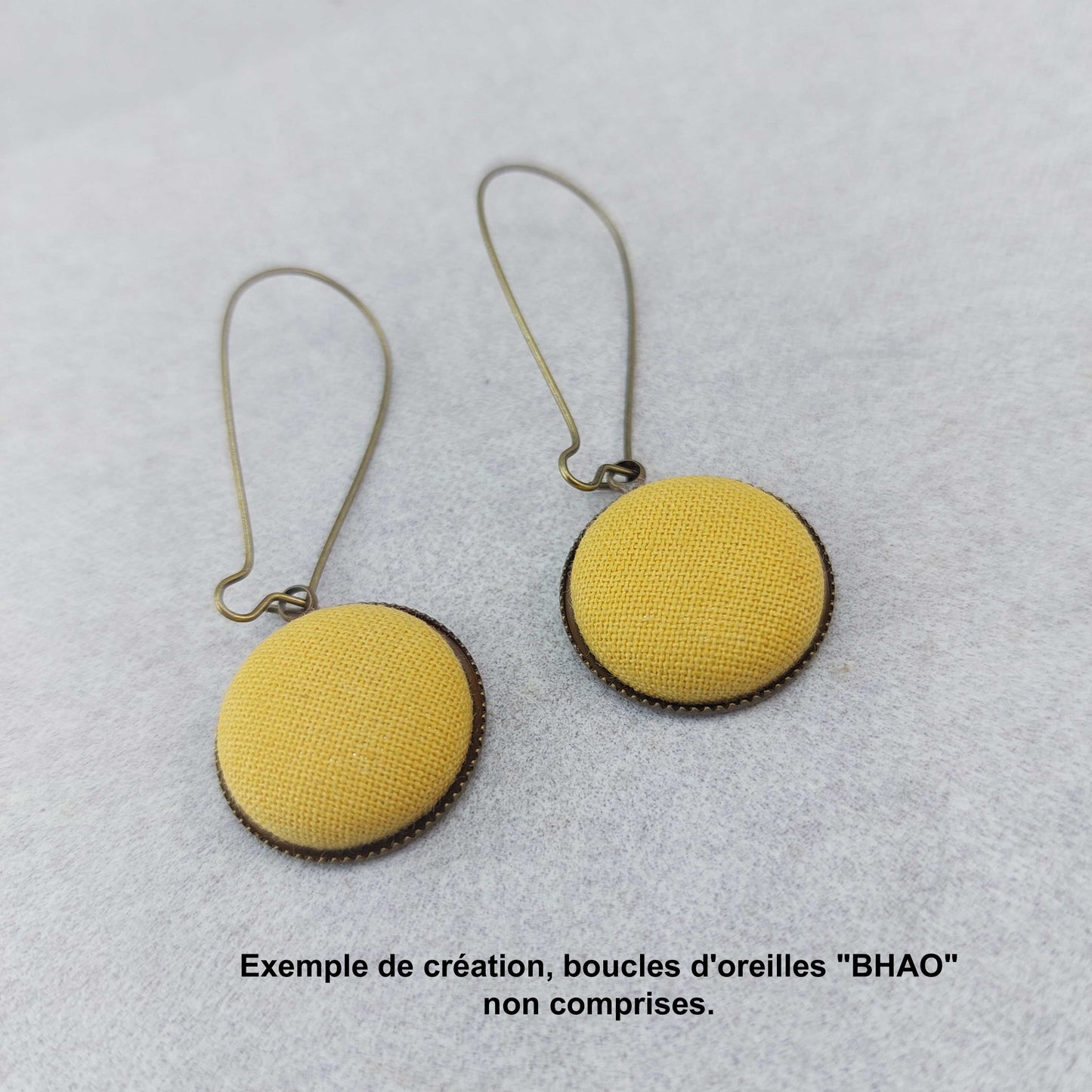 MOUTARDE | Bouton recouvert