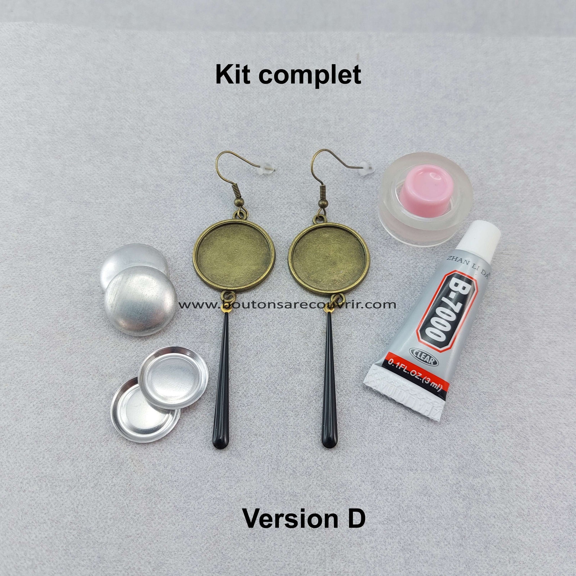 Boutons à recouvrir 15 mm