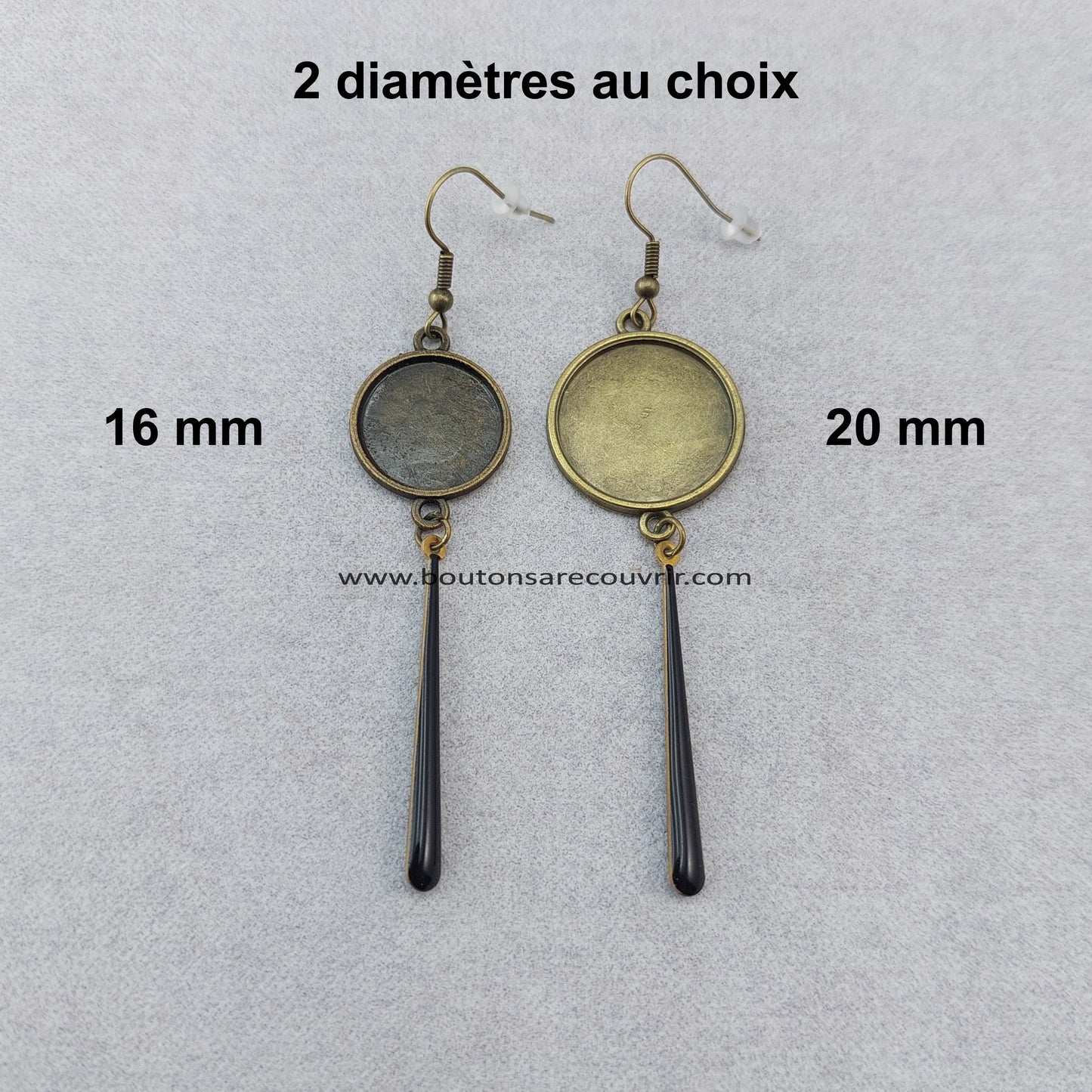 Boutons à recouvrir 15 mm