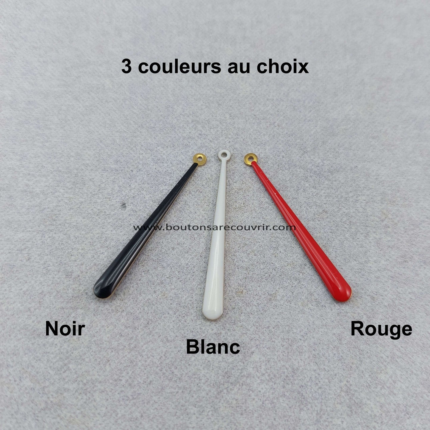 Breloque en émaillée - Boutons à recouvrir