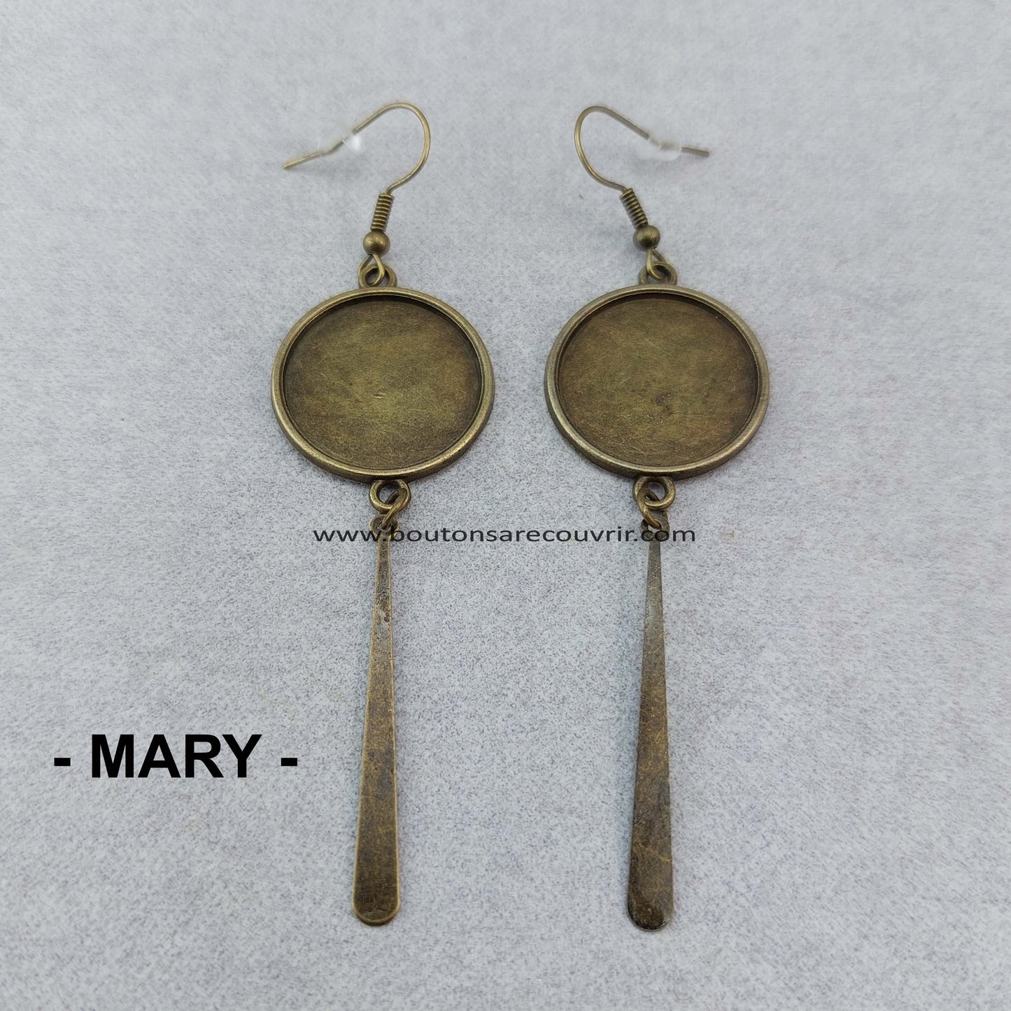 Boutons à recouvrir - boucles oreilles personnalisables