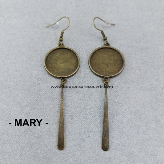 Boutons à recouvrir - boucles oreilles personnalisables