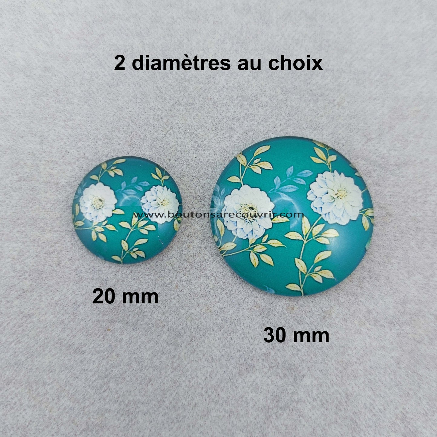 DAHLIA | Cabochon en verre