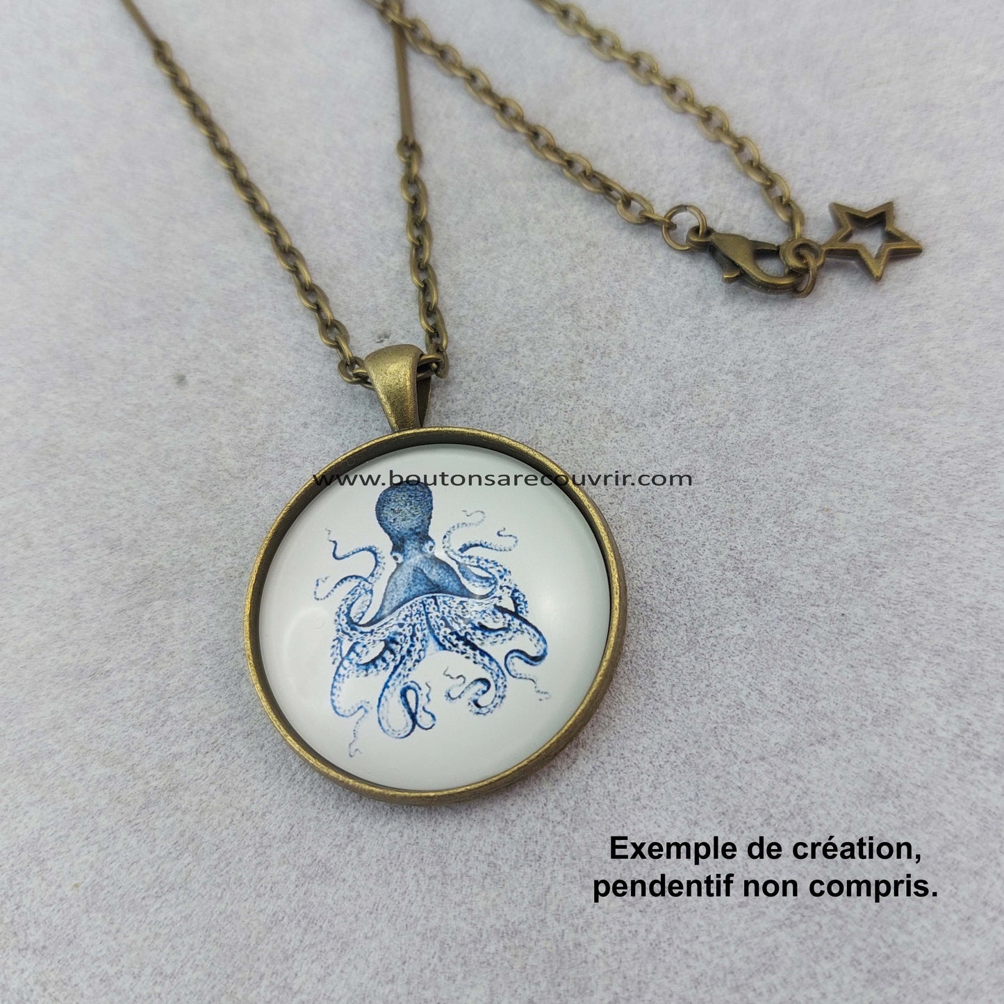 OCTOPUS | Cabochon en verre