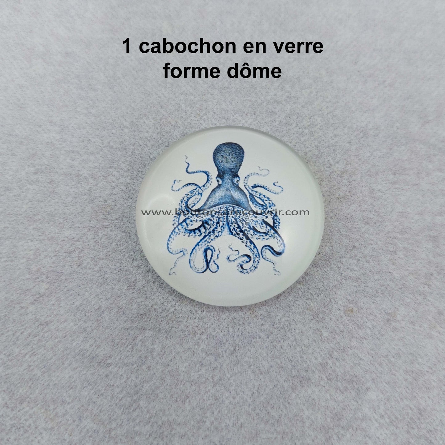 OCTOPUS | Cabochon en verre