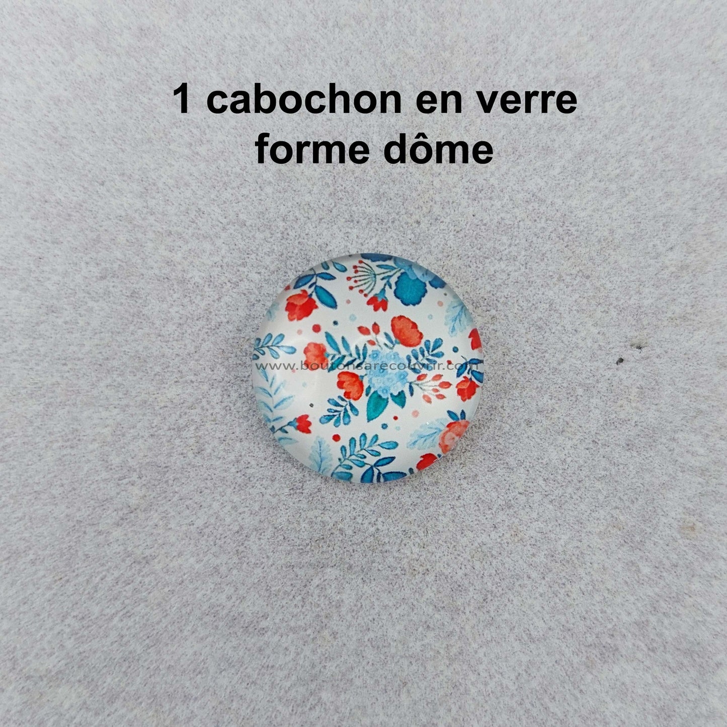 LIBERTY Bleu | Cabochon en verre