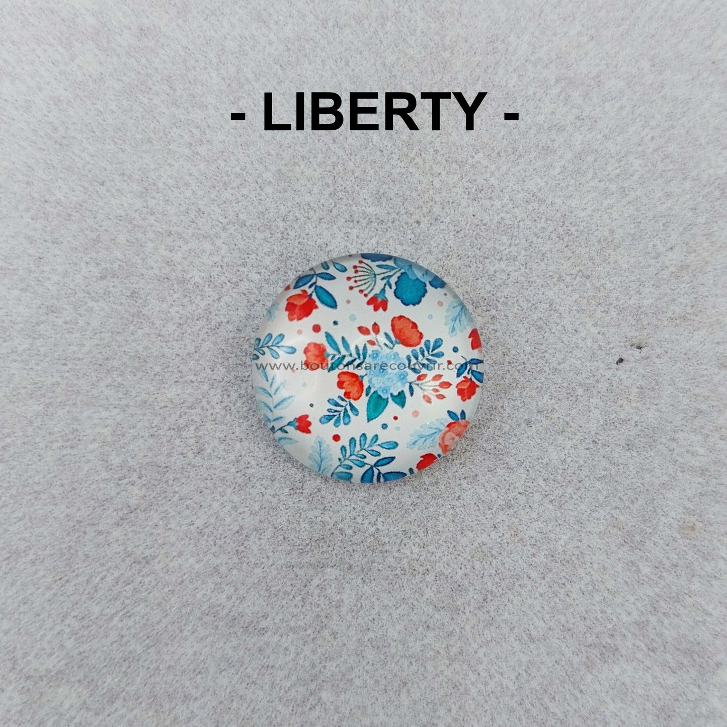 LIBERTY Bleu | Cabochon en verre