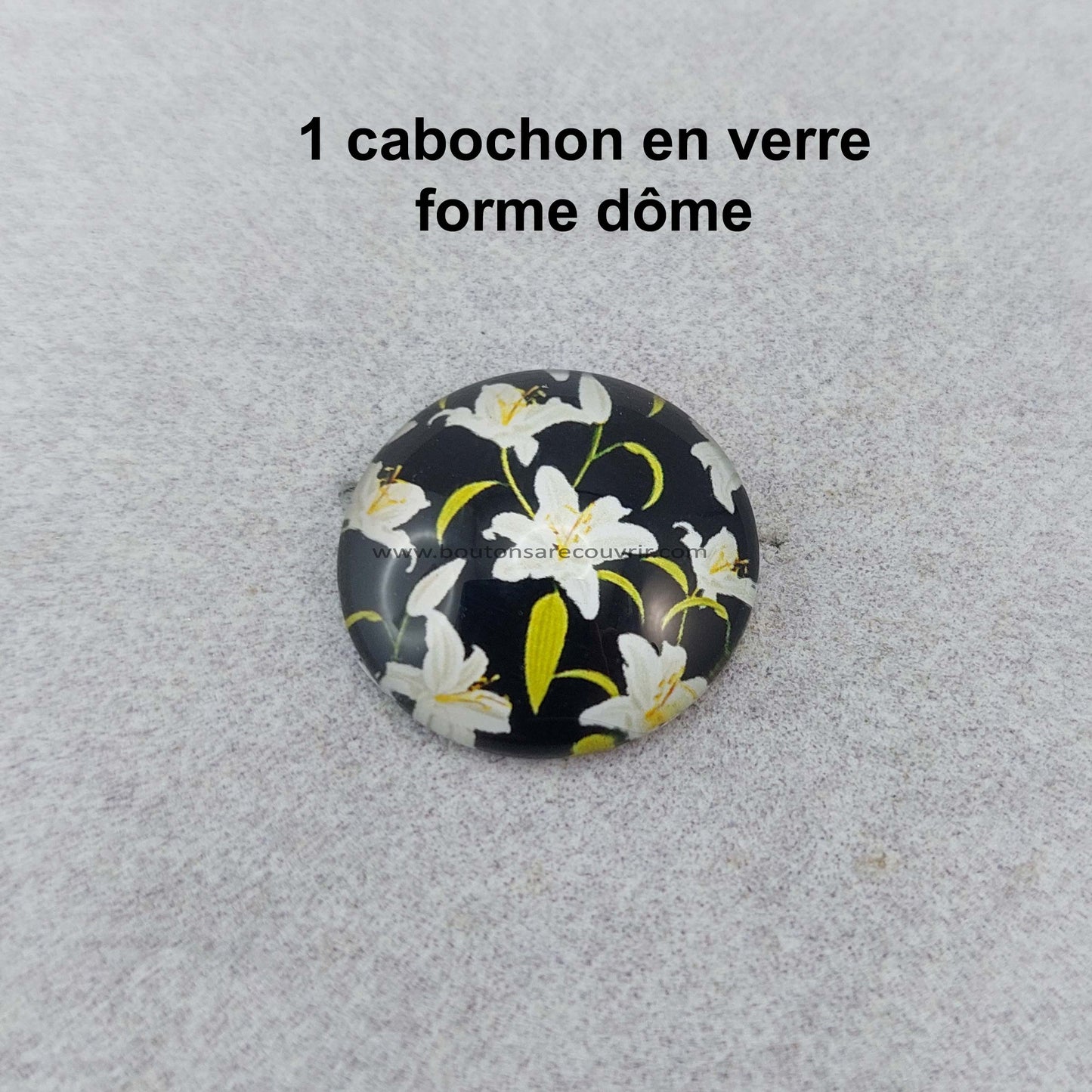 LYS | Cabochon en verre
