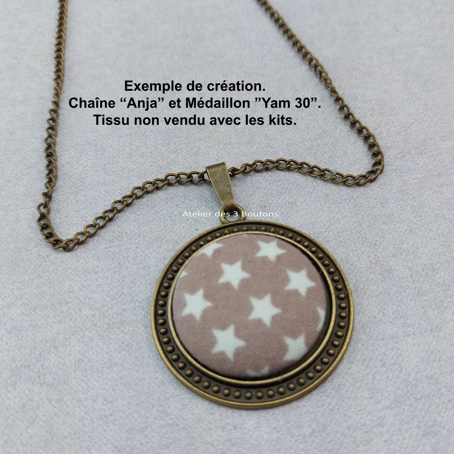 Exemple de création - chaîne pour collier