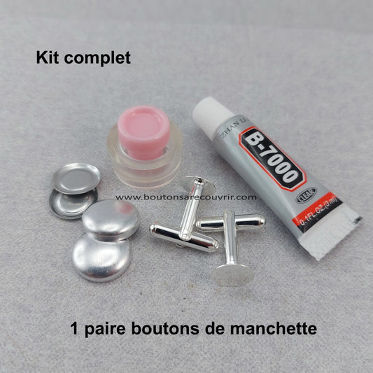 Kit complet - boutons de manchette