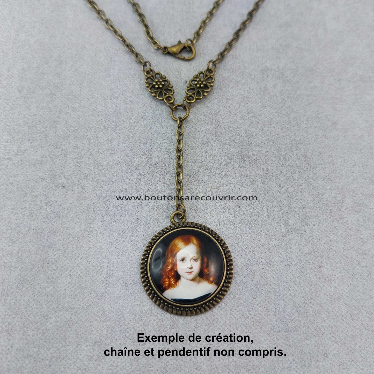 ANTOINETTE | Cabochon en verre