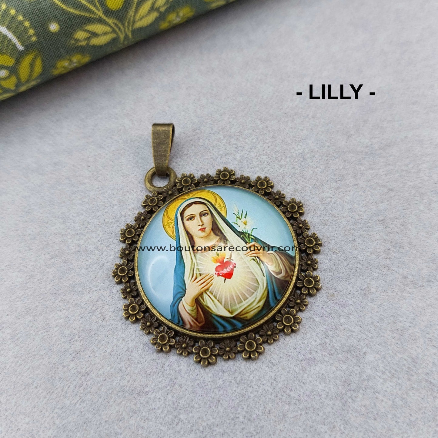 MARIE | Médaillon + Cabochon