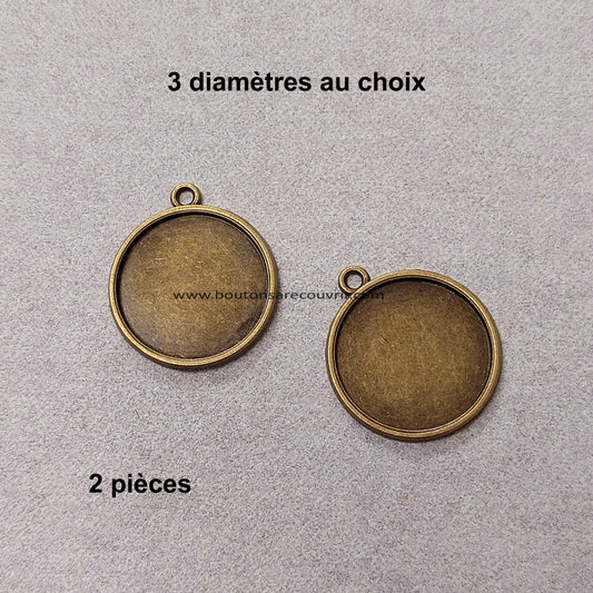 Supports pour boutons à recouvrir