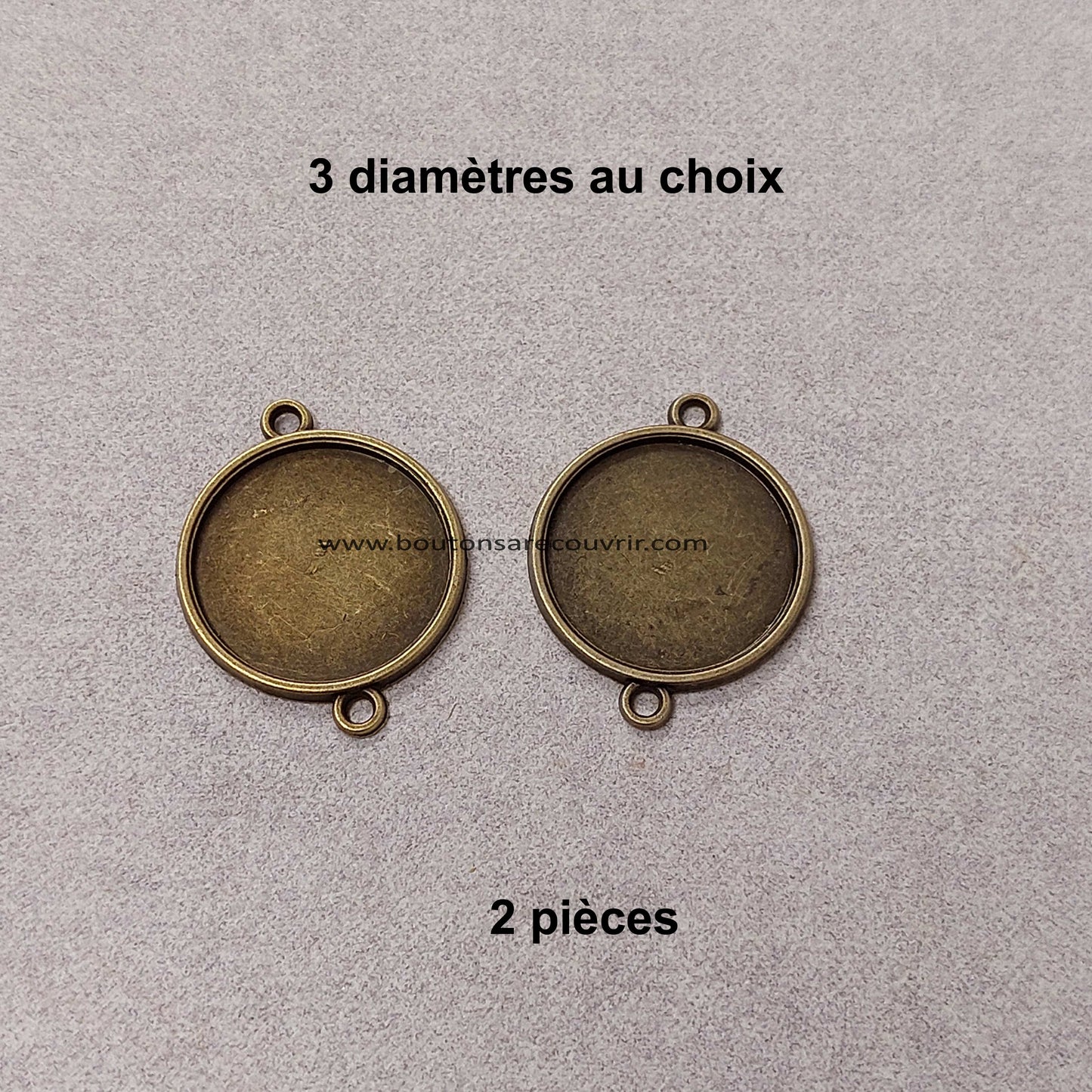 Supports pour boutons à recouvrir
