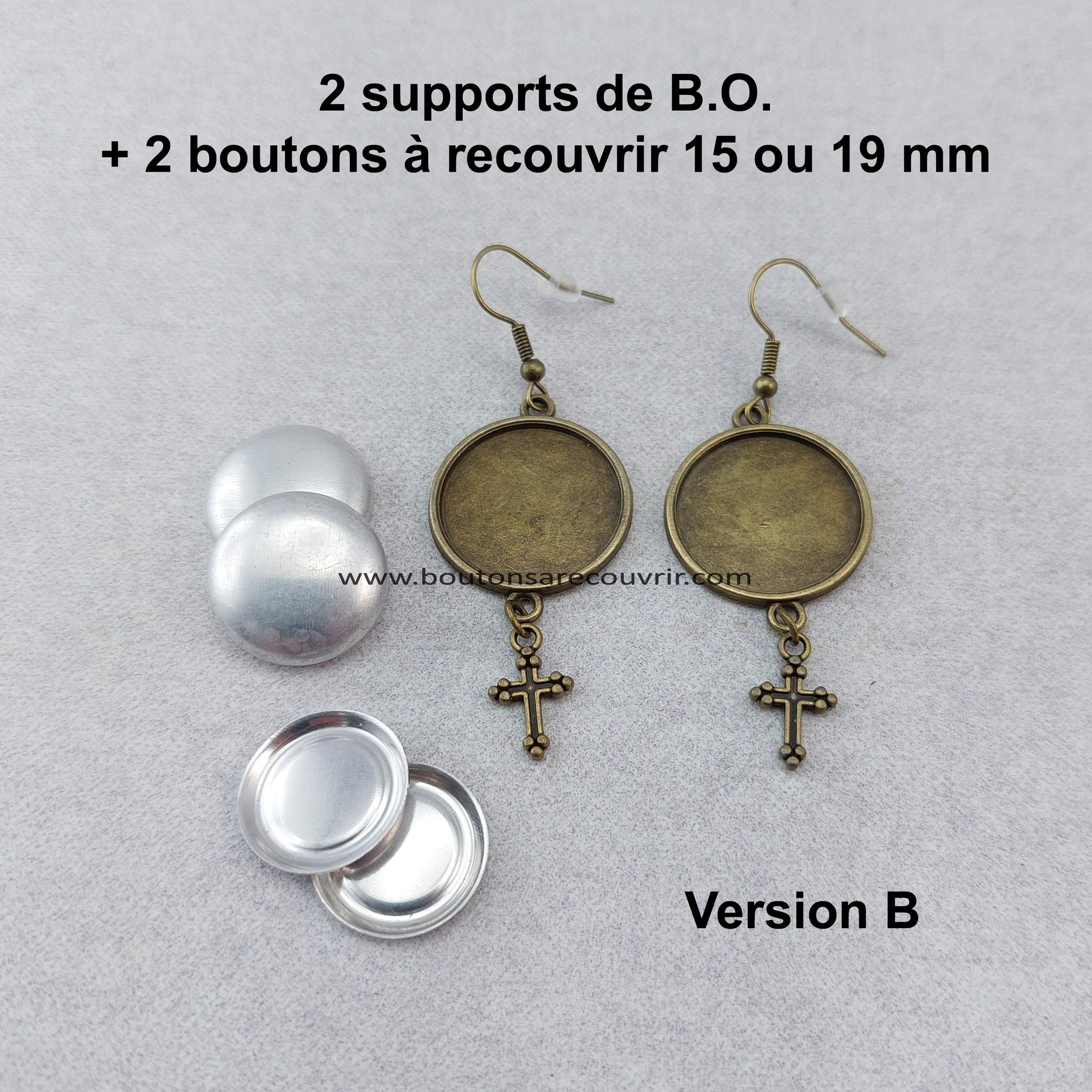 Boutons à recouvrir 19 mm