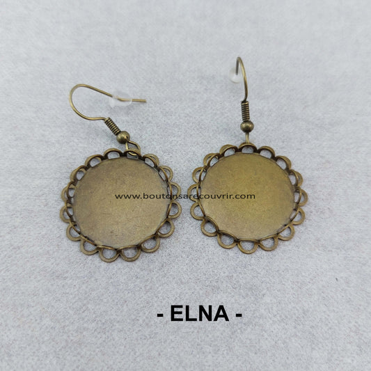Boutons à recouvrir - boucles oreilles personnalisables
