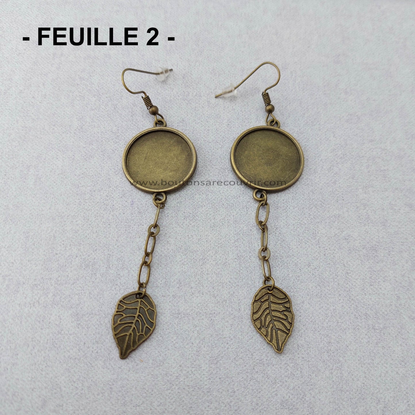 FEUILLE 2 | Boucles oreilles à recouvrir