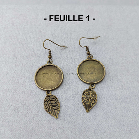 FEUILLE 1 | Boucles oreilles à recouvrir