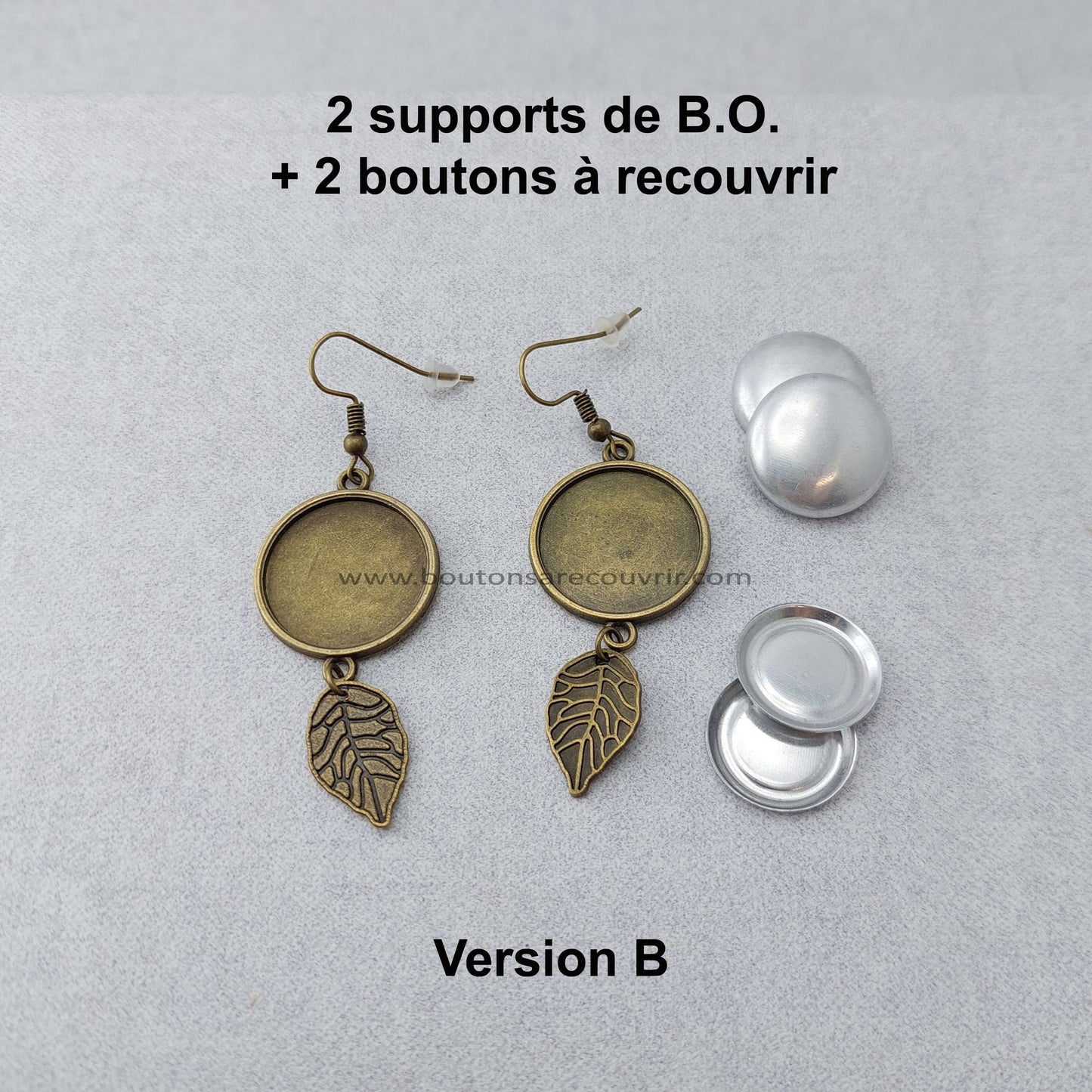 FEUILLE 1 | Boucles oreilles à recouvrir