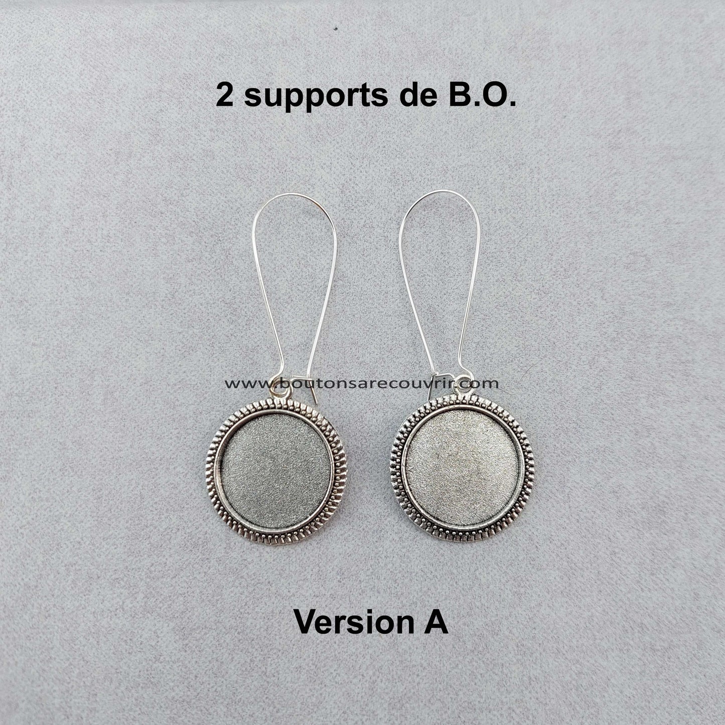 ECUME argenté antique | Boucles d'oreilles