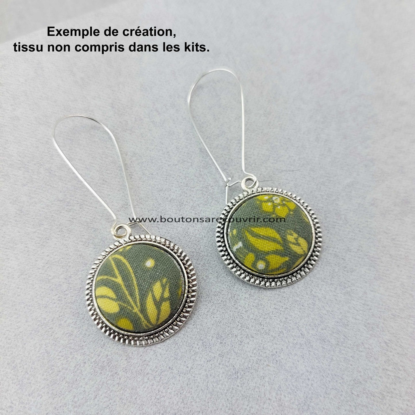 ECUME argenté antique | Boucles d'oreilles