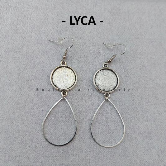 LYCA argenté antique | Boucles d'oreilles à recouvrir