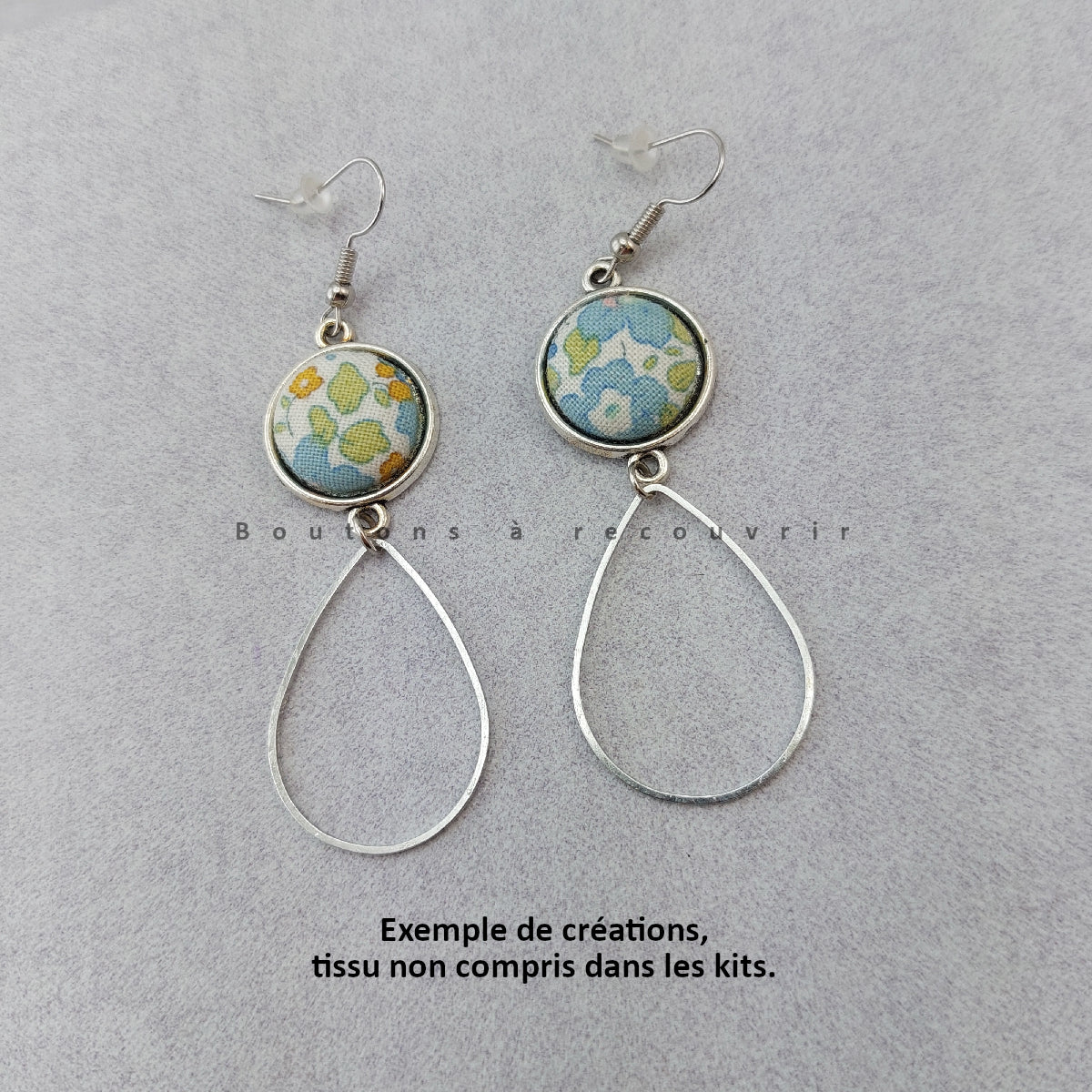 LYCA argenté antique | Boucles d'oreilles à recouvrir