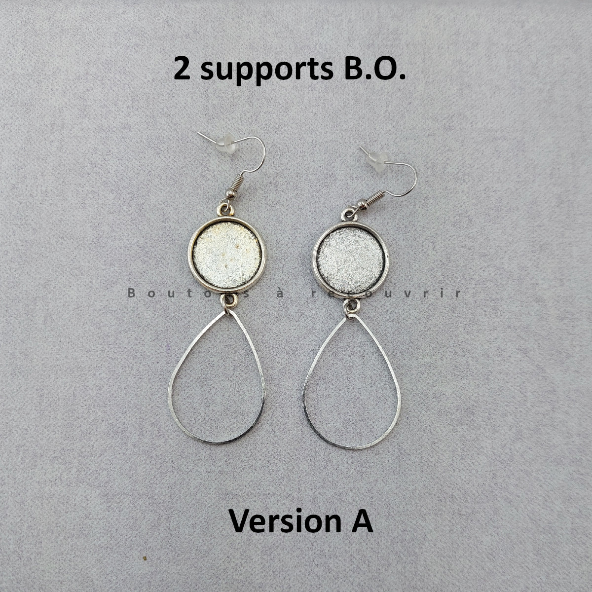 LYCA argenté antique | Boucles d'oreilles à recouvrir