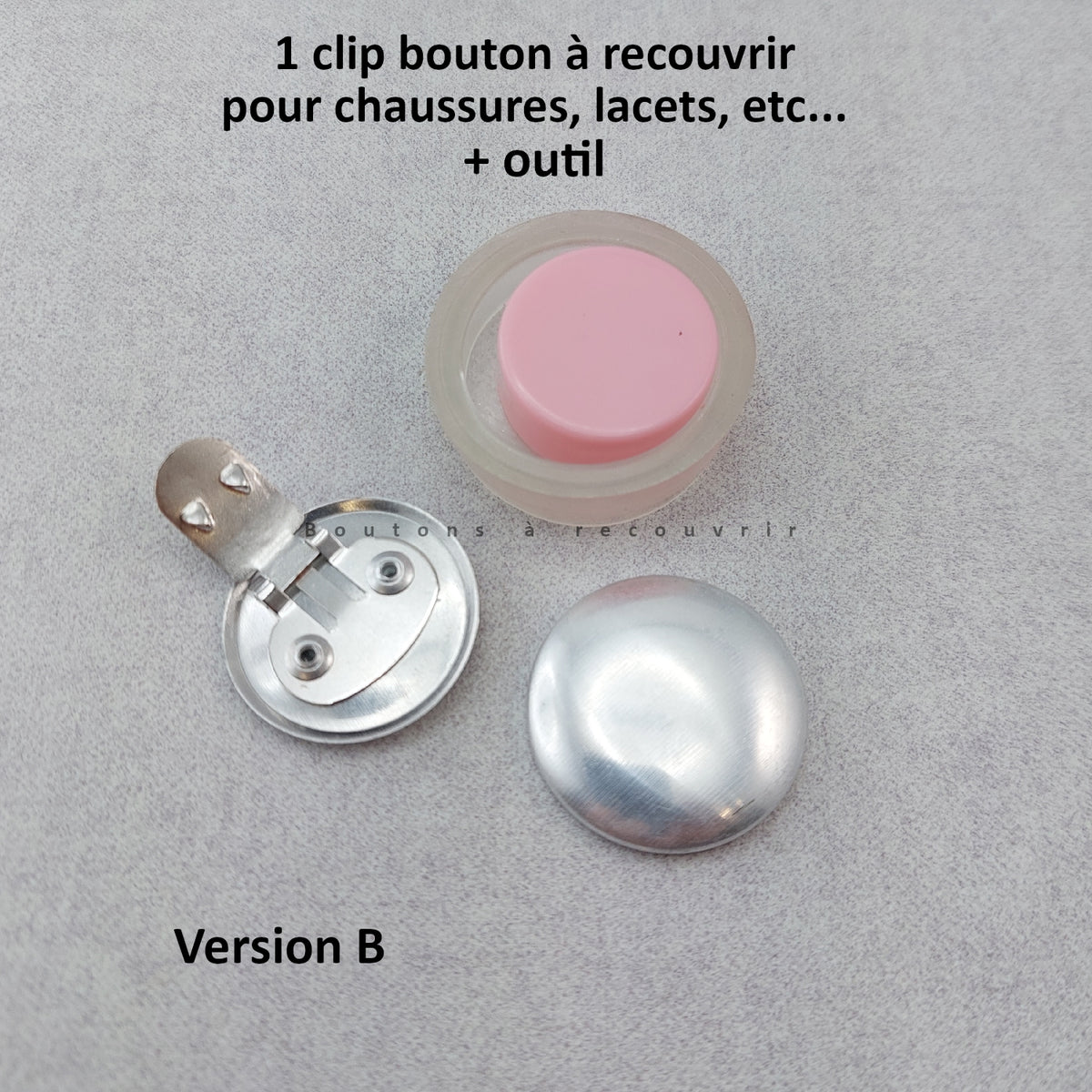 BLEUET | Clip à recouvrir pour chaussure, lacet, etc...