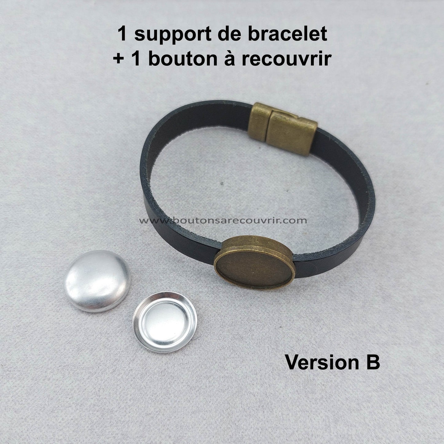 CUIR | Bracelet cuir NOIR