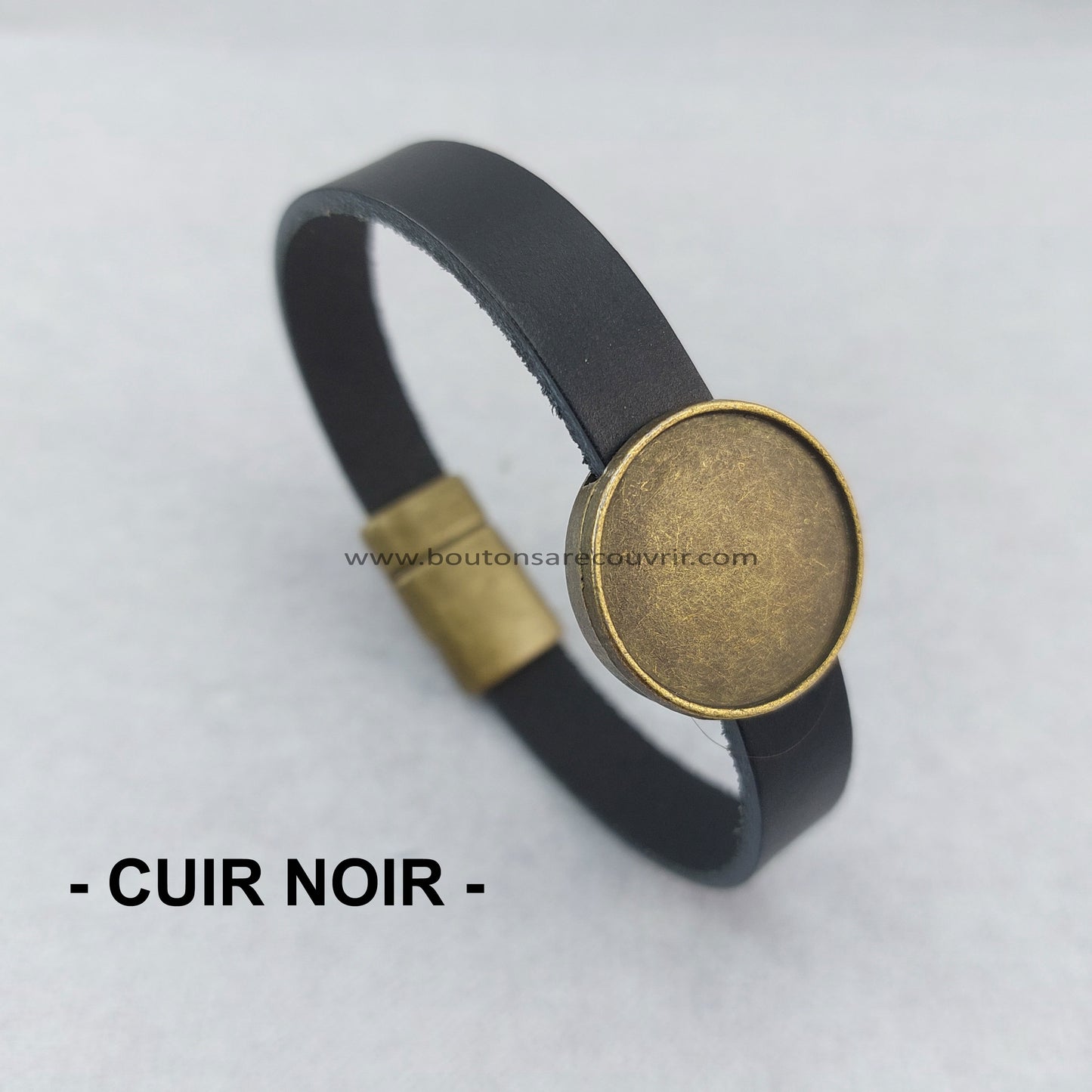 CUIR | Bracelet cuir NOIR