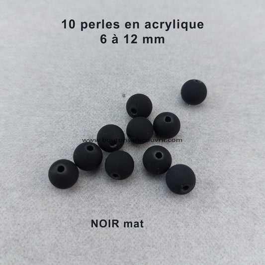 PERLES | 10 perles en acrylique