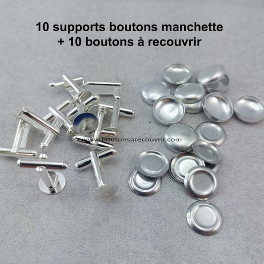 5 pairs of cufflinks - buttons to cover