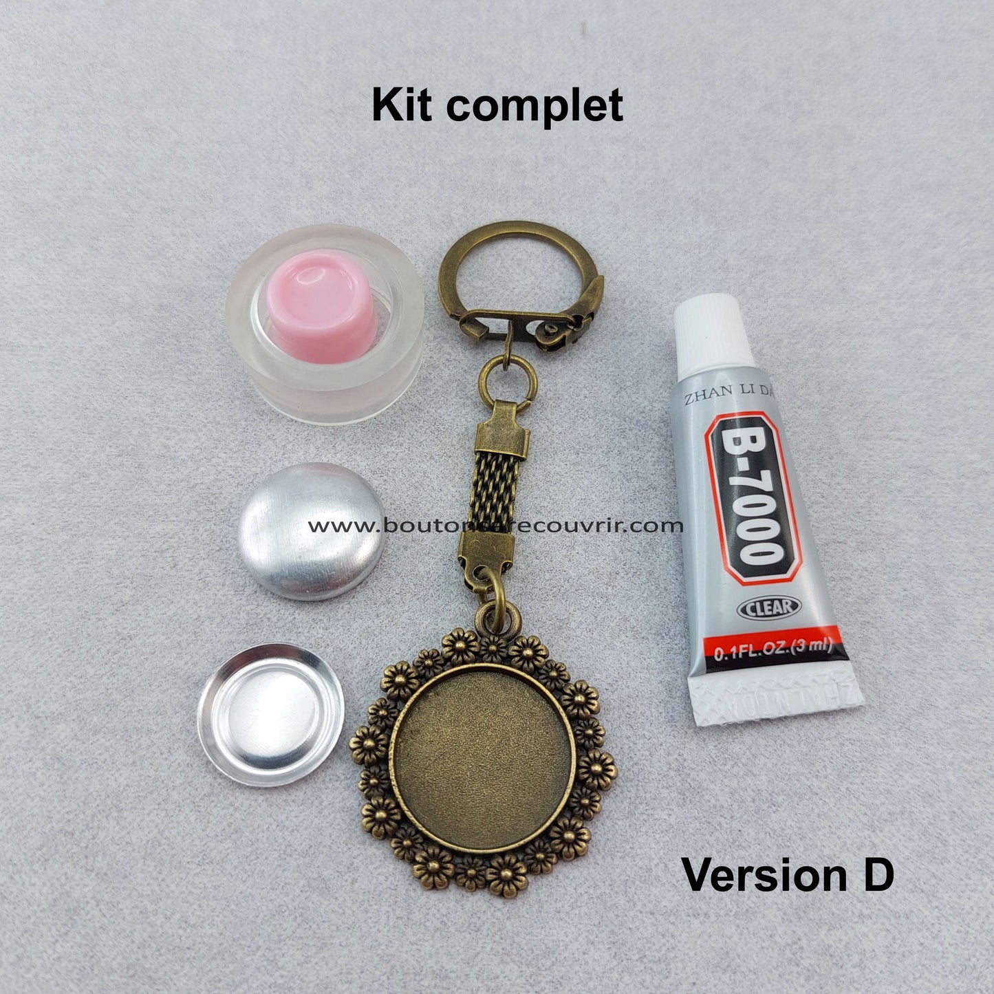 Kit complet porte-clés personnalisable