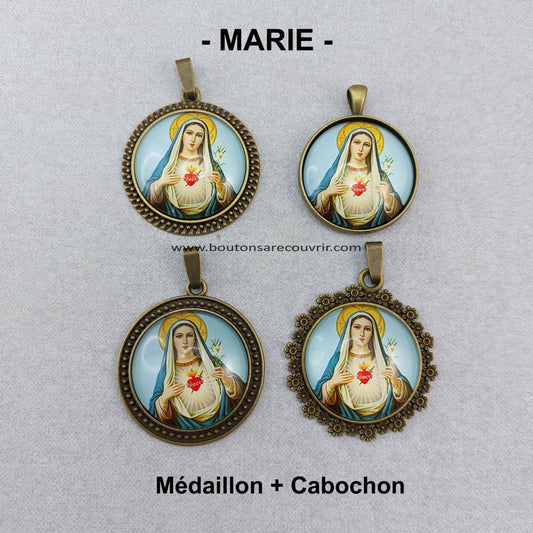 MARIE | Médaillon + Cabochon